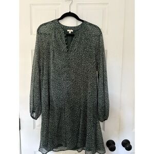 Joie Limited Edition Women's Balloon Sleeve Dress Arctic Animal Spot Sz‎ M New